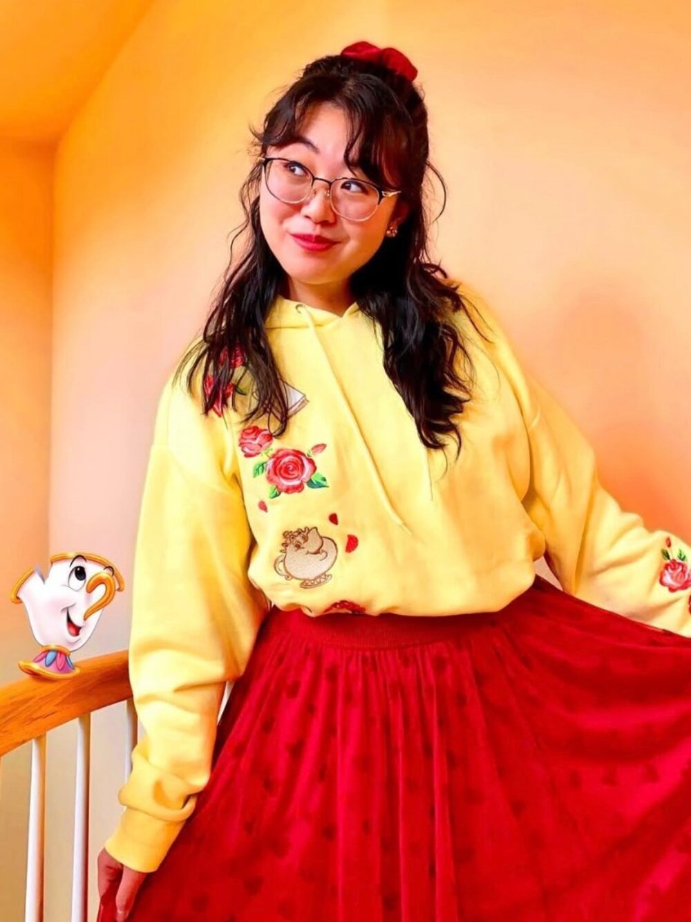 Her Universe Disney Beauty And The Beast Belle Embroidered Hoodie